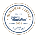 Marquis Who's Who Honored Listee 2024 badge